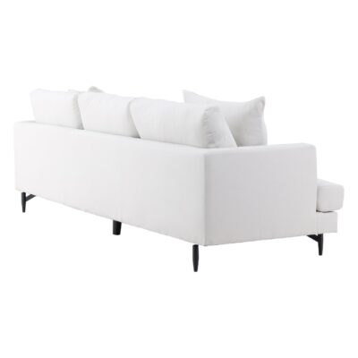 Beige linnen 3-zitsbank afbeelding 5