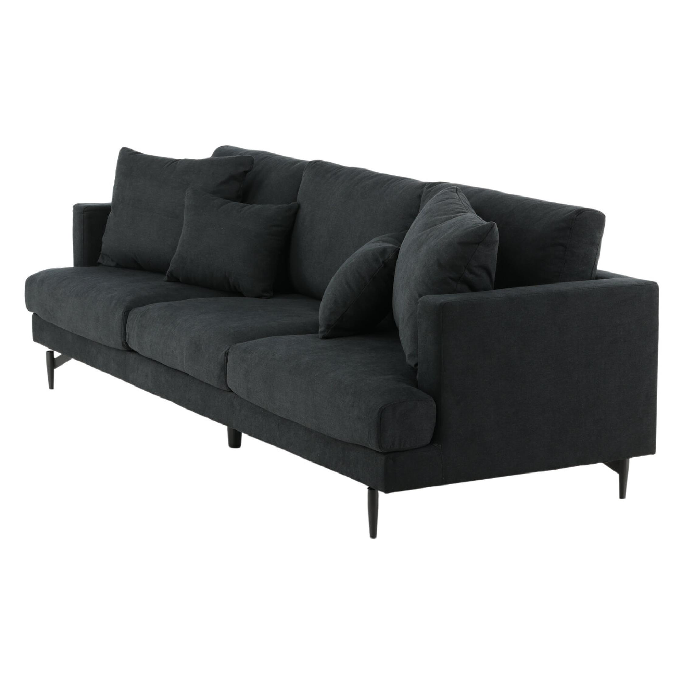 Scandinavische zwarte bank afbeelding 4