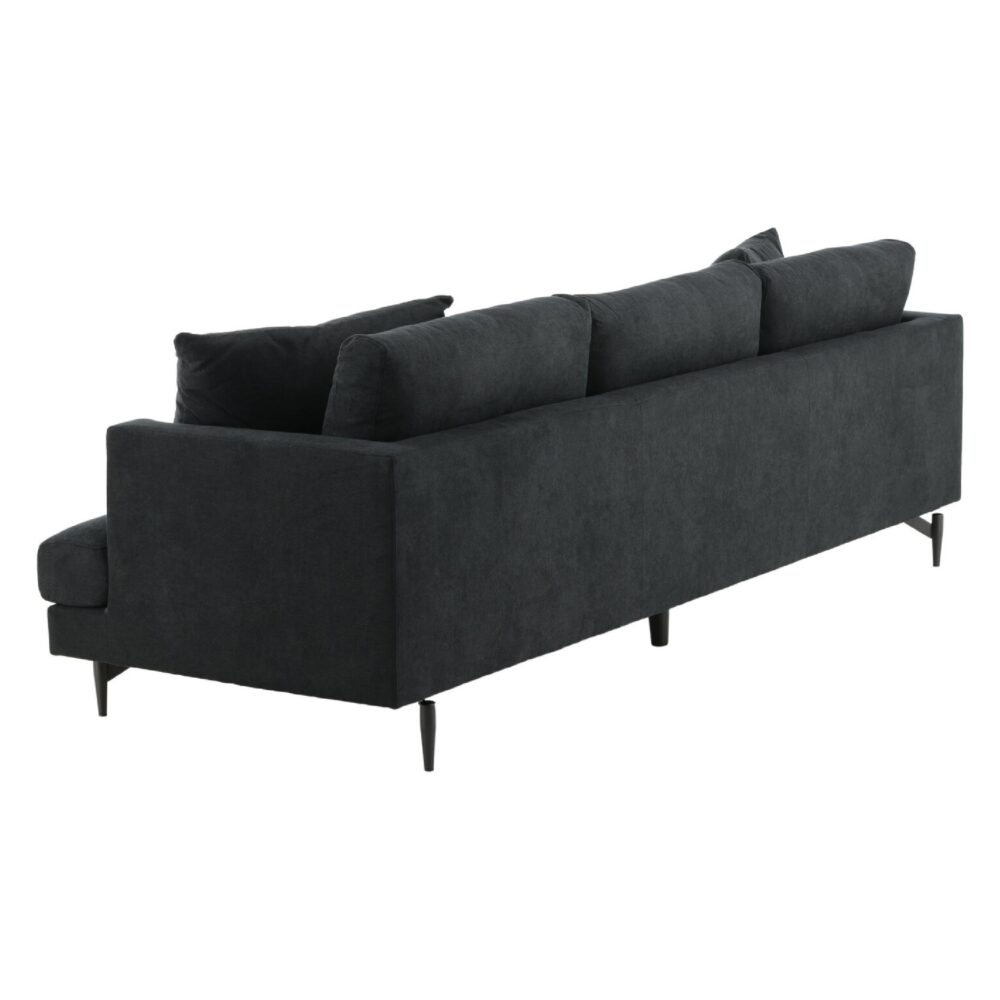 Scandinavische zwarte bank afbeelding 3