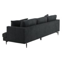 Scandinavische zwarte bank afbeelding 3