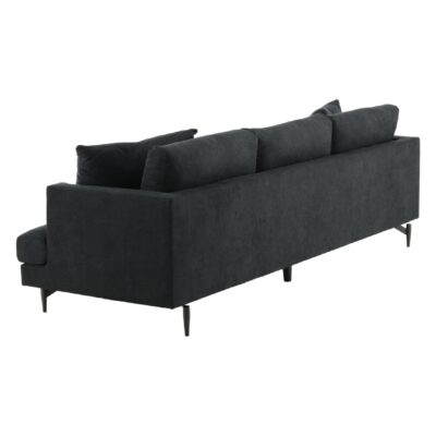 Scandinavische zwarte bank afbeelding 3