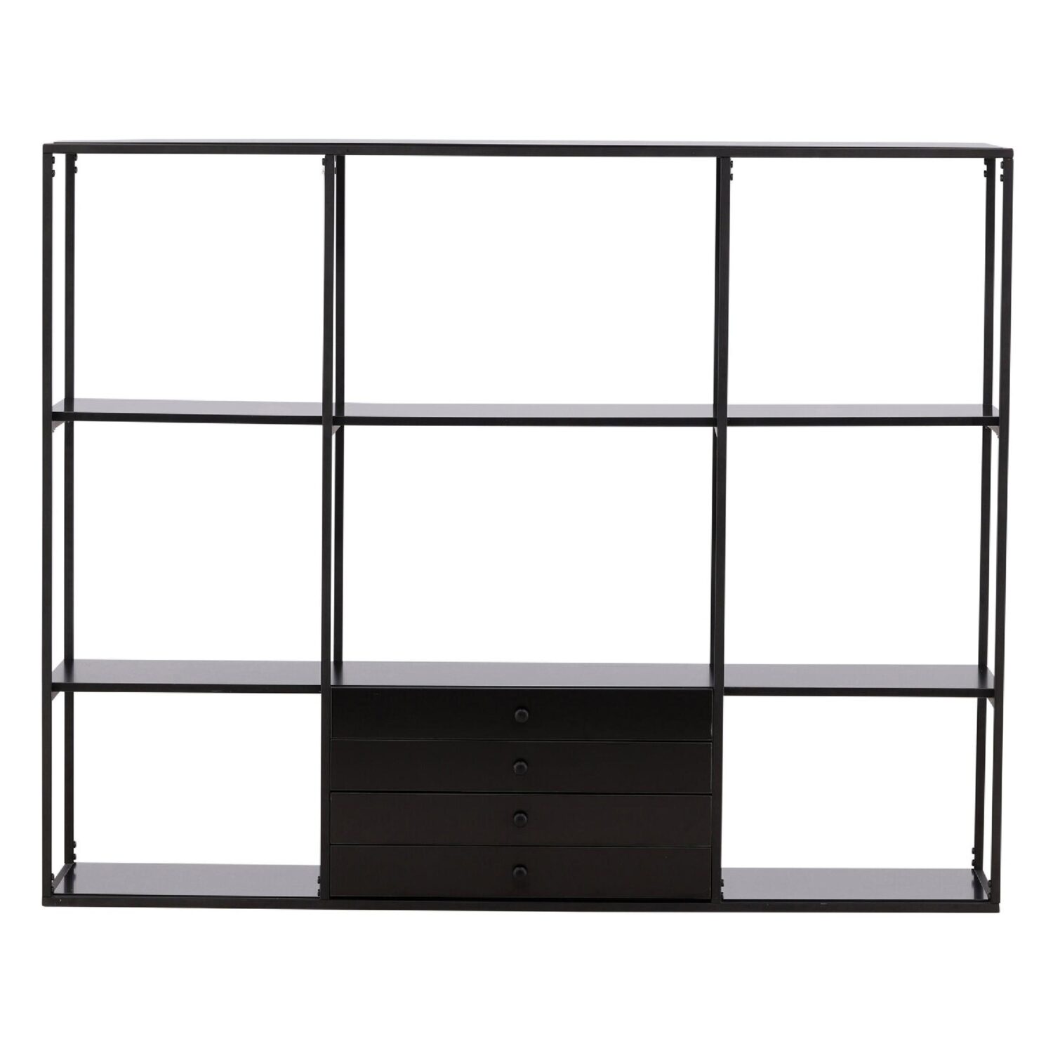 Arden opbergkast zwart metaal Scandinavisch design afbeelding 1