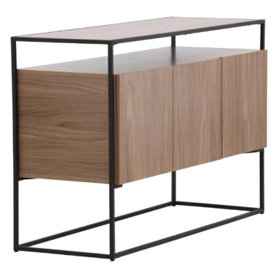 Zwart Walnoot Opbergkast afbeelding 8