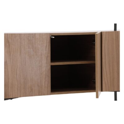 Zwart Walnoot Opbergkast afbeelding 9