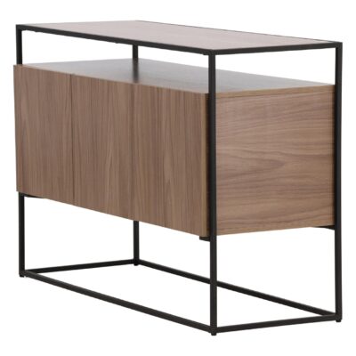 Zwart Walnoot Opbergkast afbeelding 2