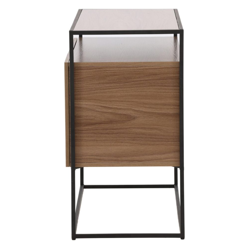 Zwart Walnoot Opbergkast afbeelding 3