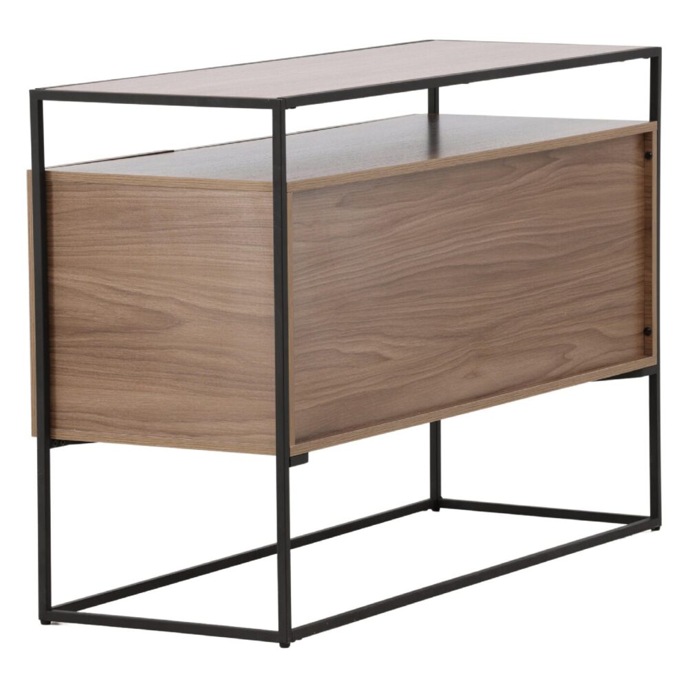 Zwart Walnoot Opbergkast afbeelding 4