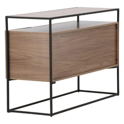 Zwart Walnoot Opbergkast afbeelding 4