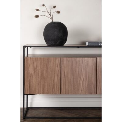 Zwart Walnoot Opbergkast afbeelding 13