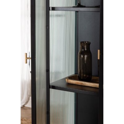 Opbergkast Zwart Glazen Deuren afbeelding 15