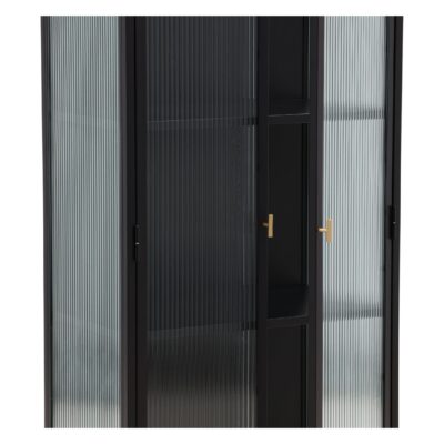 Opbergkast Zwart Glazen Deuren afbeelding 14