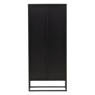 Opbergkast Zwart Glazen Deuren afbeelding 7