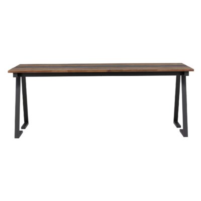 Tiverton eettafel teak zwart staal afbeelding 1