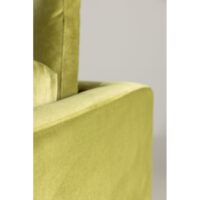 Scandinavische groene fluwelen 3-zitsbank afbeelding 11