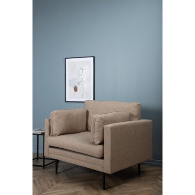 Rochester Fauteuil Zwart Bruin Stof afbeelding 8