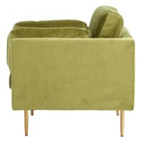 Rochester Fauteuil Fluweel Lichtgroen afbeelding 3