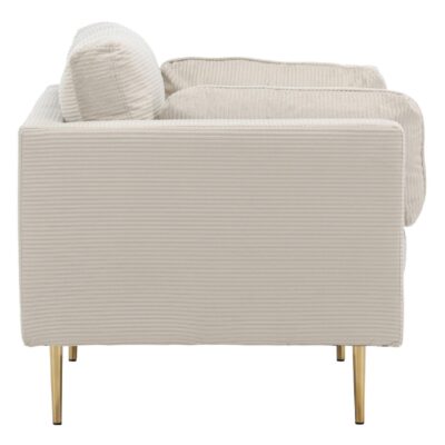 Rochester Fauteuil Corduroy Lichtgrijs afbeelding 7