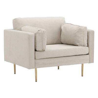 Rochester Fauteuil Corduroy Lichtgrijs afbeelding 8