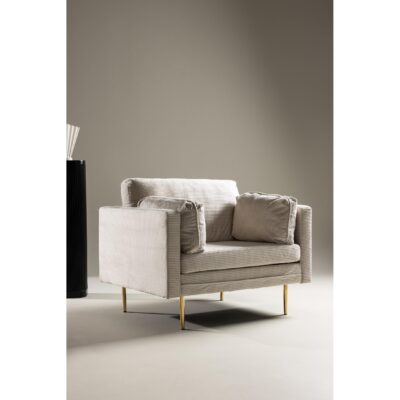 Rochester Fauteuil Corduroy Lichtgrijs afbeelding 9