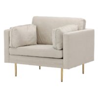 Rochester Fauteuil Corduroy Lichtgrijs afbeelding 2