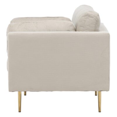 Rochester Fauteuil Corduroy Lichtgrijs afbeelding 3