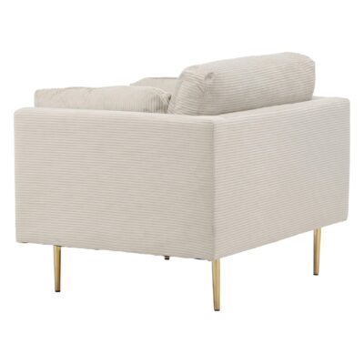 Rochester Fauteuil Corduroy Lichtgrijs afbeelding 4