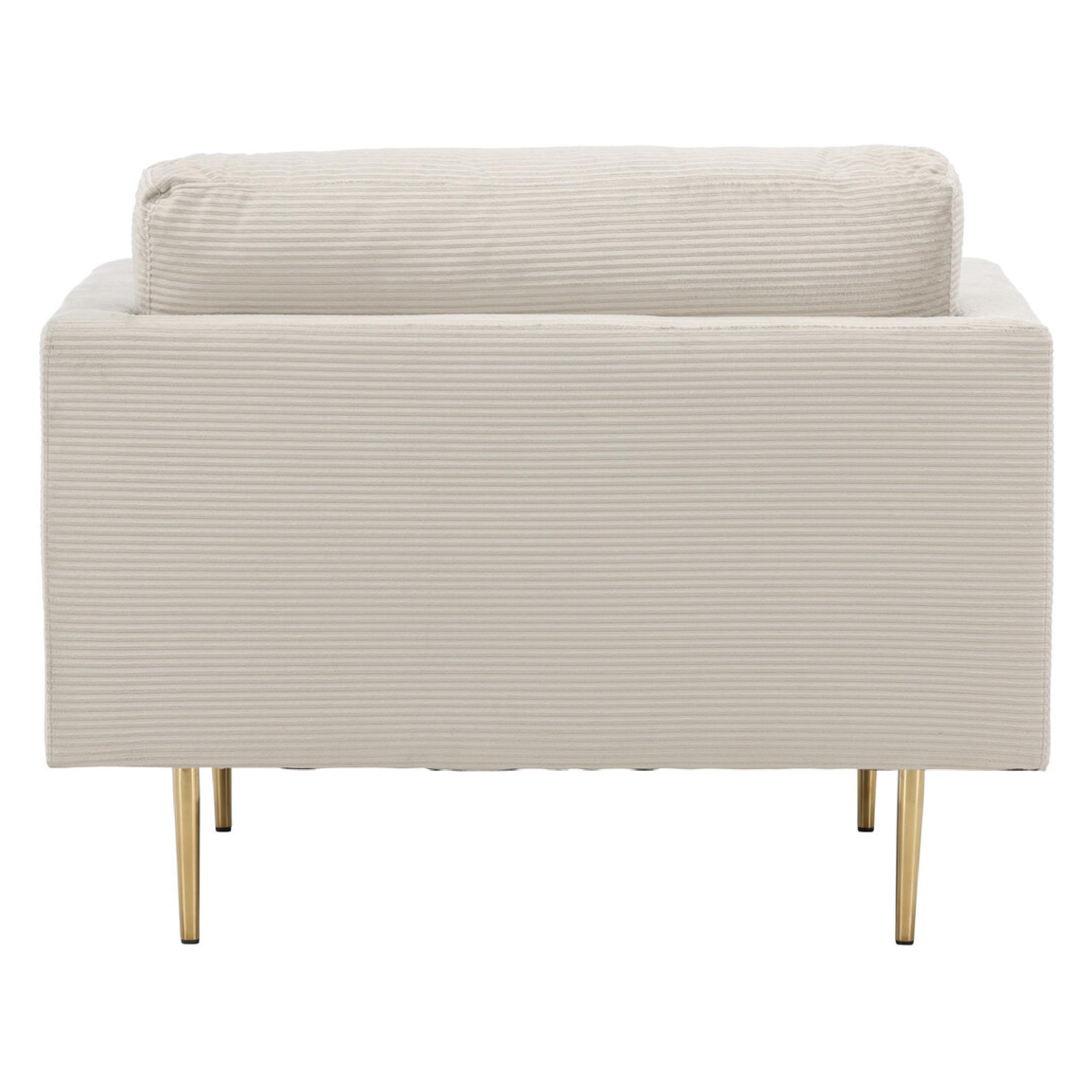 Rochester Fauteuil Corduroy Lichtgrijs afbeelding 5