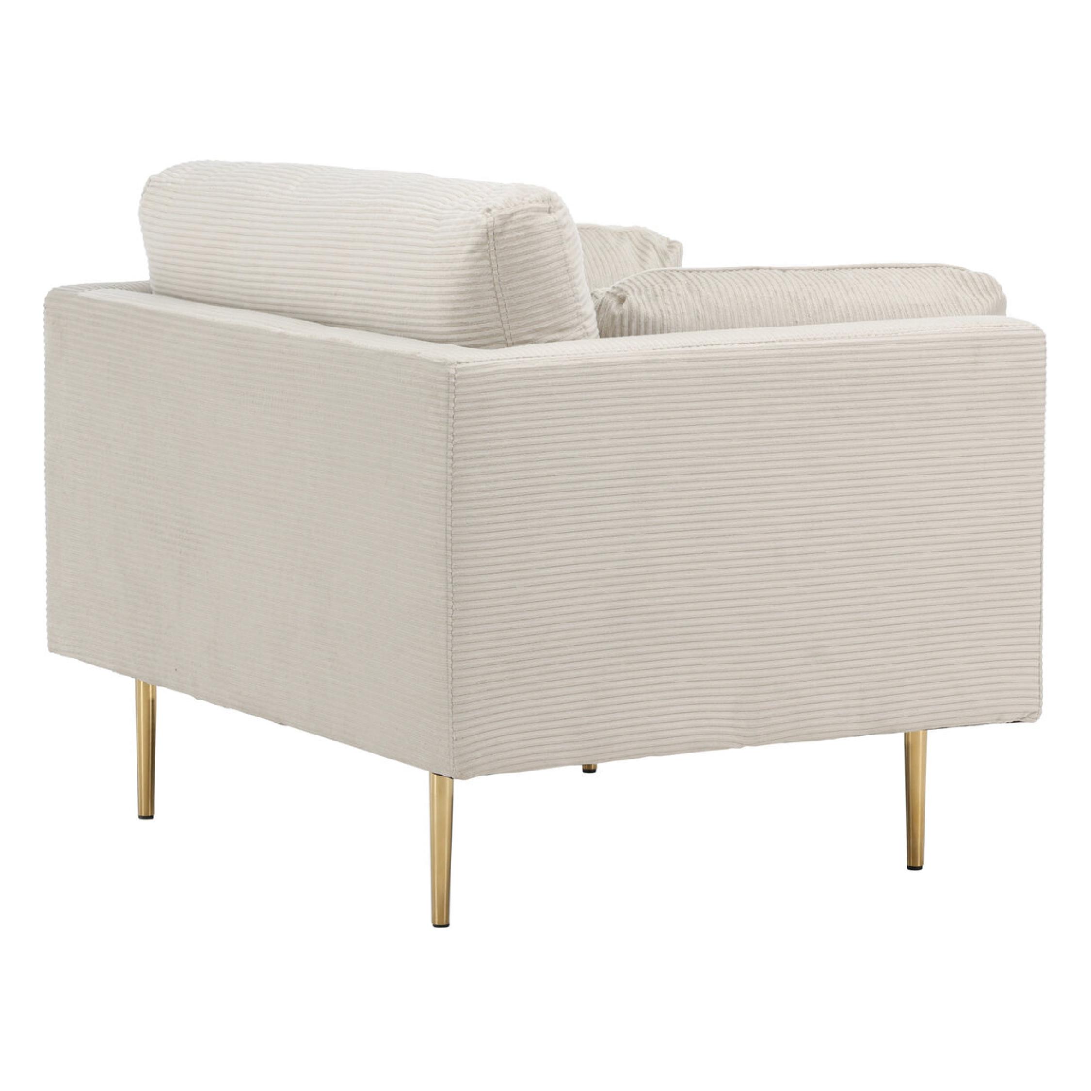 Rochester Fauteuil Corduroy Lichtgrijs afbeelding 6