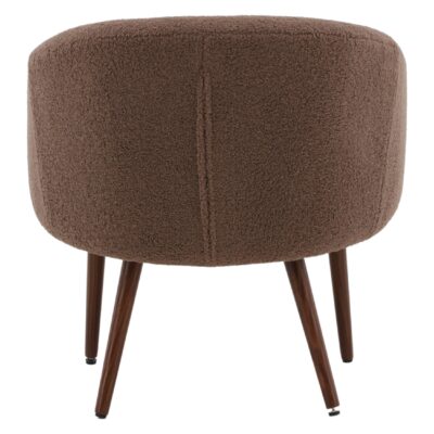 Moderne bruine teddy accentstoel afbeelding 6
