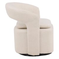 Granville Fauteuil Bouclé Zwart Wit afbeelding 7