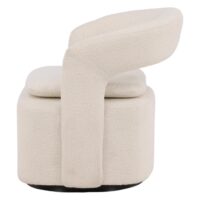 Granville Fauteuil Bouclé Zwart Wit afbeelding 3