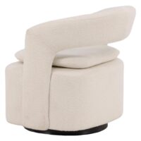 Granville Fauteuil Bouclé Zwart Wit afbeelding 4