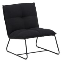 Orland Fauteuil Zwart Linnen afbeelding 12