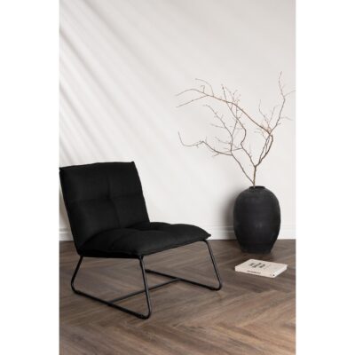 Orland Fauteuil Zwart Linnen afbeelding 13