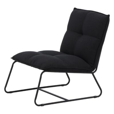 Orland Fauteuil Zwart Linnen afbeelding 3