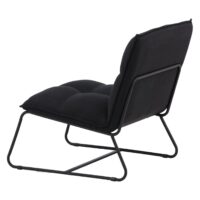 Orland Fauteuil Zwart Linnen afbeelding 5