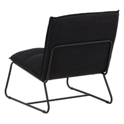 Orland Fauteuil Zwart Linnen afbeelding 6