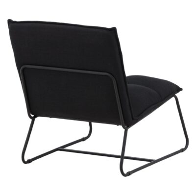 Orland Fauteuil Zwart Linnen afbeelding 8