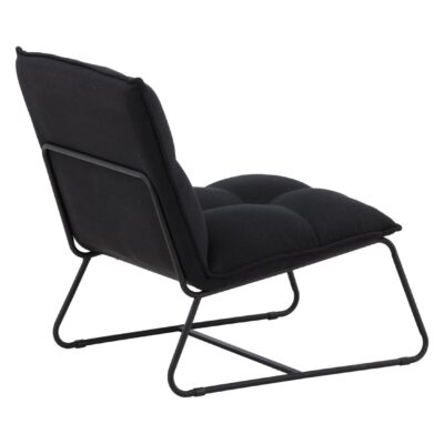 Orland Fauteuil Zwart Linnen afbeelding 9