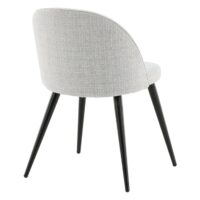 Velvet eetkamerstoel lichtgrijs set van 2 afbeelding 4