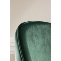 Velvet eetkamerstoelen zwart mosgroen afbeelding 8