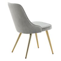 Velvet Deluxe Eetkamerstoelen Lichtgrijs afbeelding 5