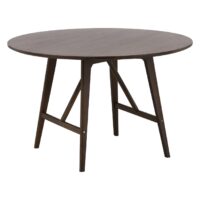 Ronde eettafel walnootkleurig modern afbeelding 12