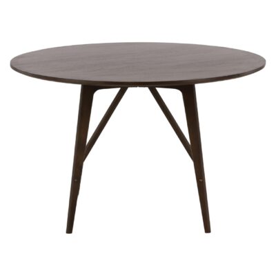 Ronde eettafel walnootkleurig modern afbeelding 7
