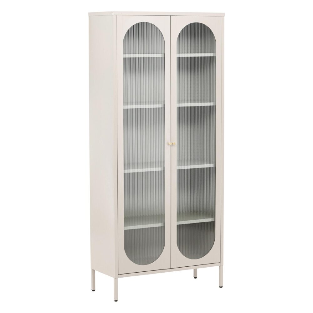 Elegante opbergkast met glazen deuren afbeelding 13