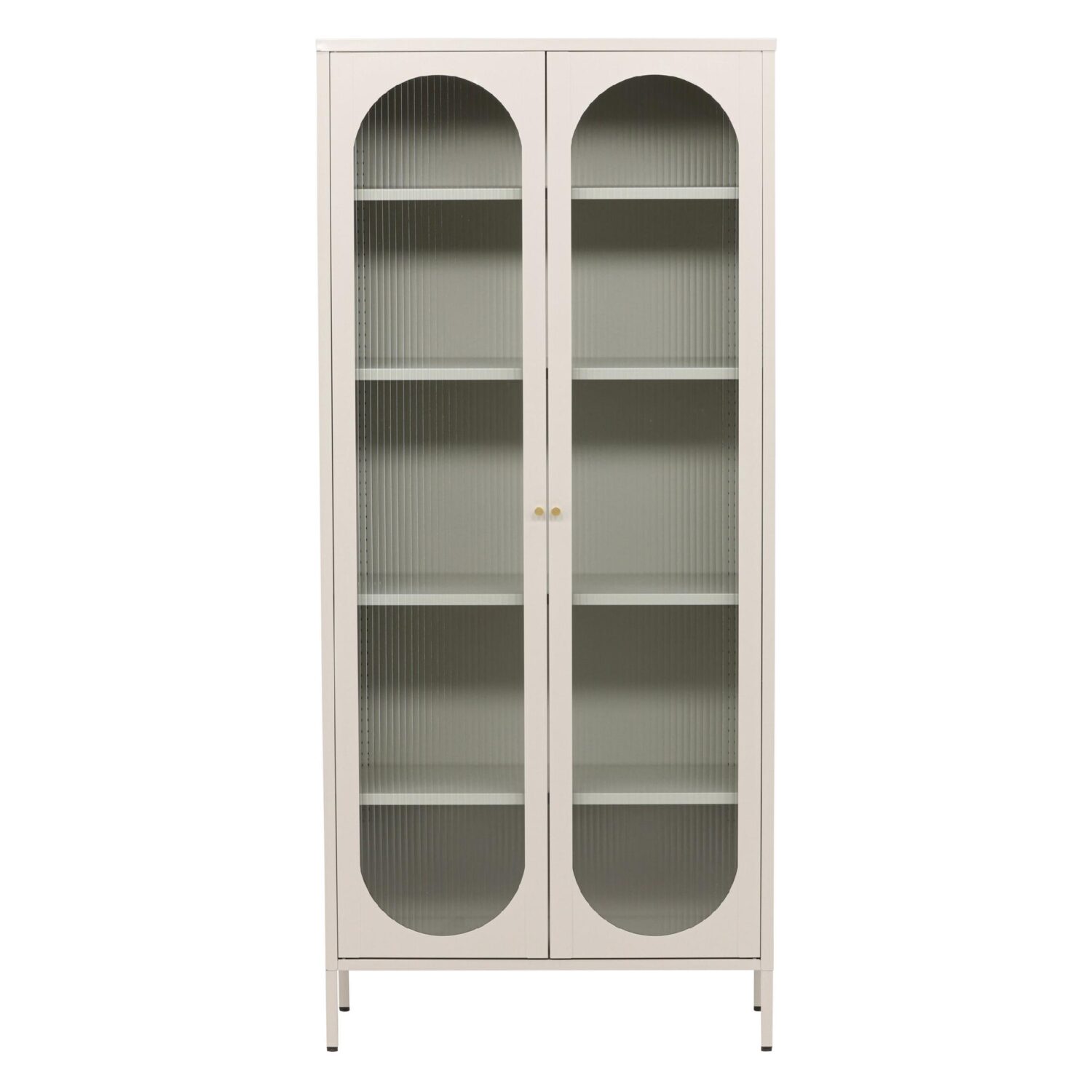 Elegante opbergkast met glazen deuren afbeelding 1