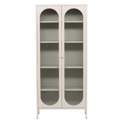 Elegante opbergkast met glazen deuren afbeelding 1