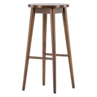 Bloomfield Barstoel set van 2 Mocca Walnoot Hout afbeelding 2