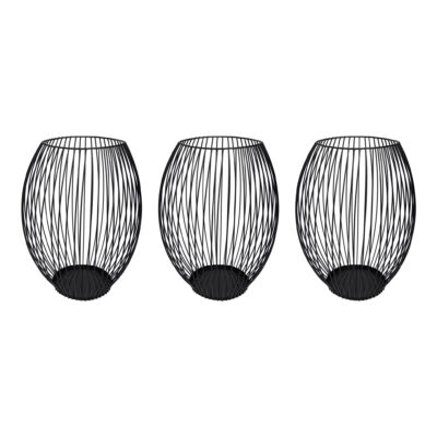 kaarsenhouders met open frame, houders, kaarsenhouder set, kaarsenhouders zwart, kaarsenstandaards, set van 3 moderne kaarsenhouders van metaal, Set van drie metalen kaarsenhouders, kaarsenhouder met frame, metalen kaarsenhouders,