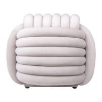 geknoopte beige poef, geknoopte poef, poef, knoopontwerp, poef beige, vierkante poef, beige poef, poefje, poef vierkant,